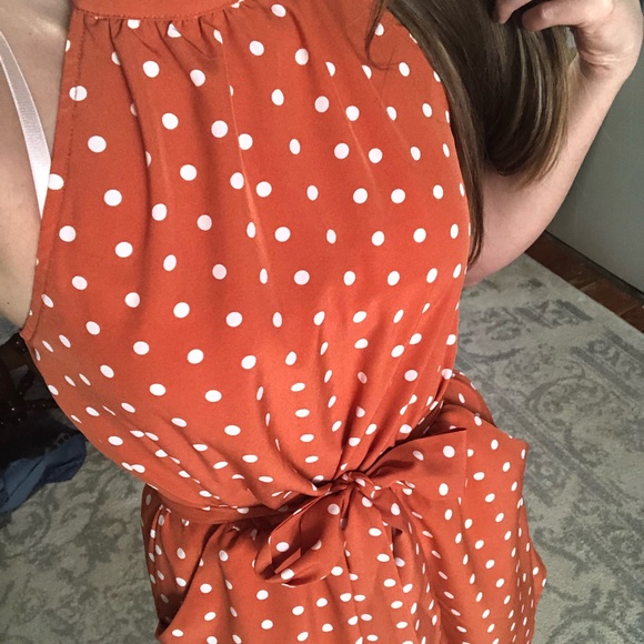 Orange polka dot romper - Picture 5 of 5